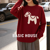 减龄保暖绵羊毛针织衫 百家好「马到成功」新年红色毛衣女冬季 新款