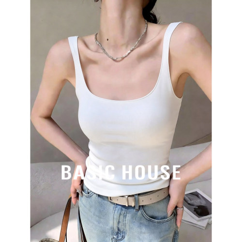 Basic House/百家好垂感内搭上衣女2026春夏