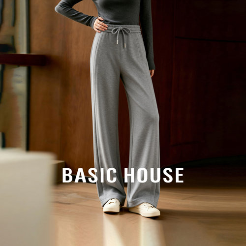 百家好加绒加厚休闲裤女冬季直筒