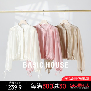 薄款 夏季 百家好抽绳天丝衬衫 设计感防晒空调小衫 House 新款 Basic