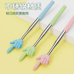 指读棒老师阅读手指可伸缩杆小手指儿童阅读指读伸缩教手指点读棒