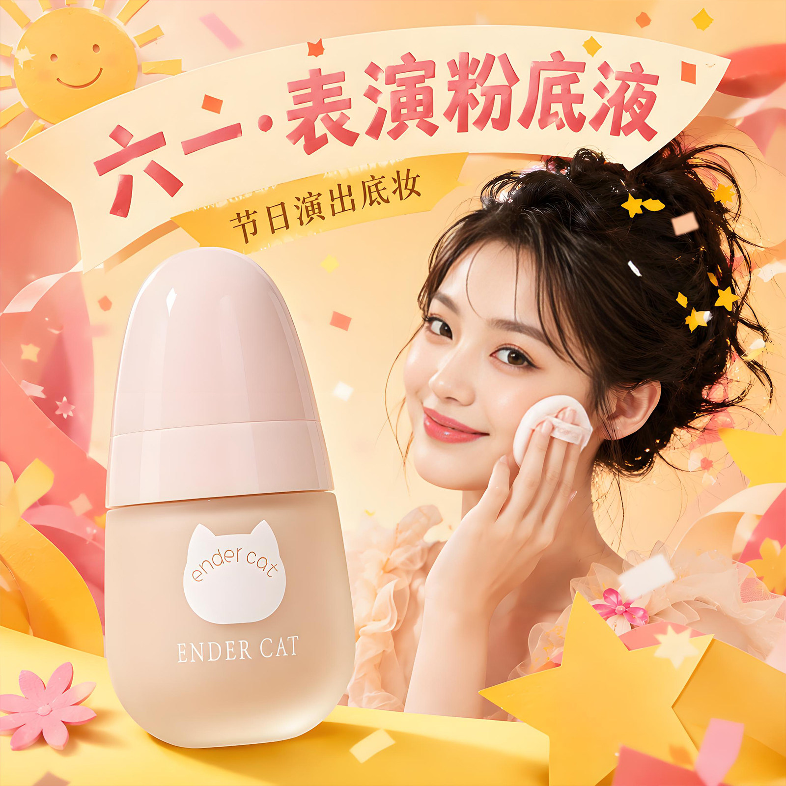 正品舞台妆粉底液BB霜彩妆学校节日文艺表演化妆品遮瑕持久不脱妆