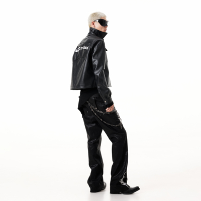 暗黑骑士系列暗黑皮夹克外套