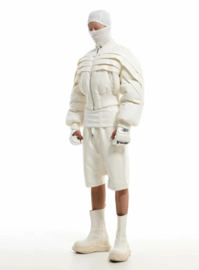 SCD crowd 24秋冬 300g鸭绒廓形活页短款羽绒服颗粒男女同款外套