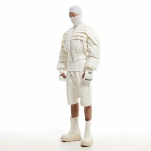 SCD crowd 24秋冬 300g鸭绒廓形活页短款羽绒服颗粒男女同款外套