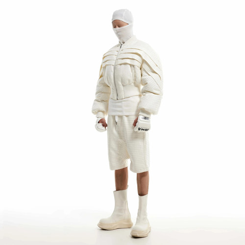 SCD crowd 24秋冬 300g鸭绒廓形活页短款羽绒服颗粒男女同款外套