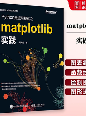 正版Python数据可视化之matplotlib实践 数据分析从入门到实战系列 Python编程语言入门 python基础教程python程序设计教材书籍