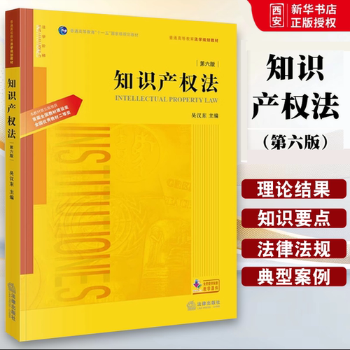 正版知识产权法 第六版 吴汉东 法律出版社 知识产权法教科书 大学本科考研教材 法律版黄皮法学教材 著作权 专利权法律制度