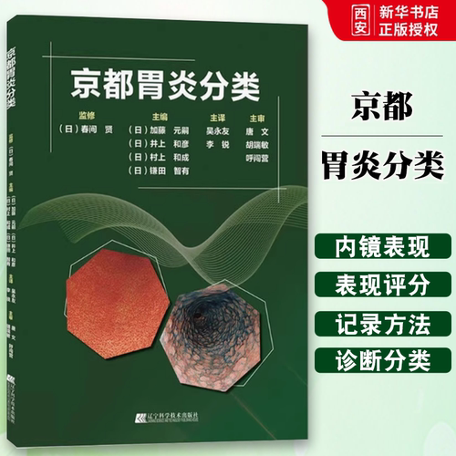 正版京都胃炎分类 李锐 辽宁科学技术出版社 消化内科学临床案例诊治教程 胃肠疾病参考工具书籍
