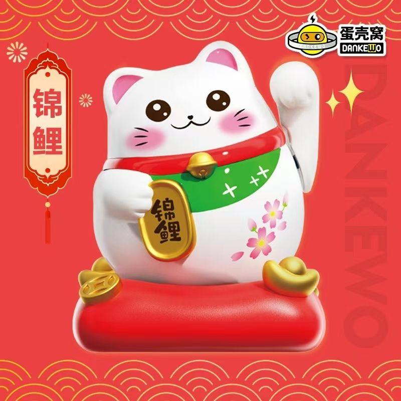 2025正版太阳能招财猫盲盒手办摆件可爱公仔玩具创意礼品生日礼物