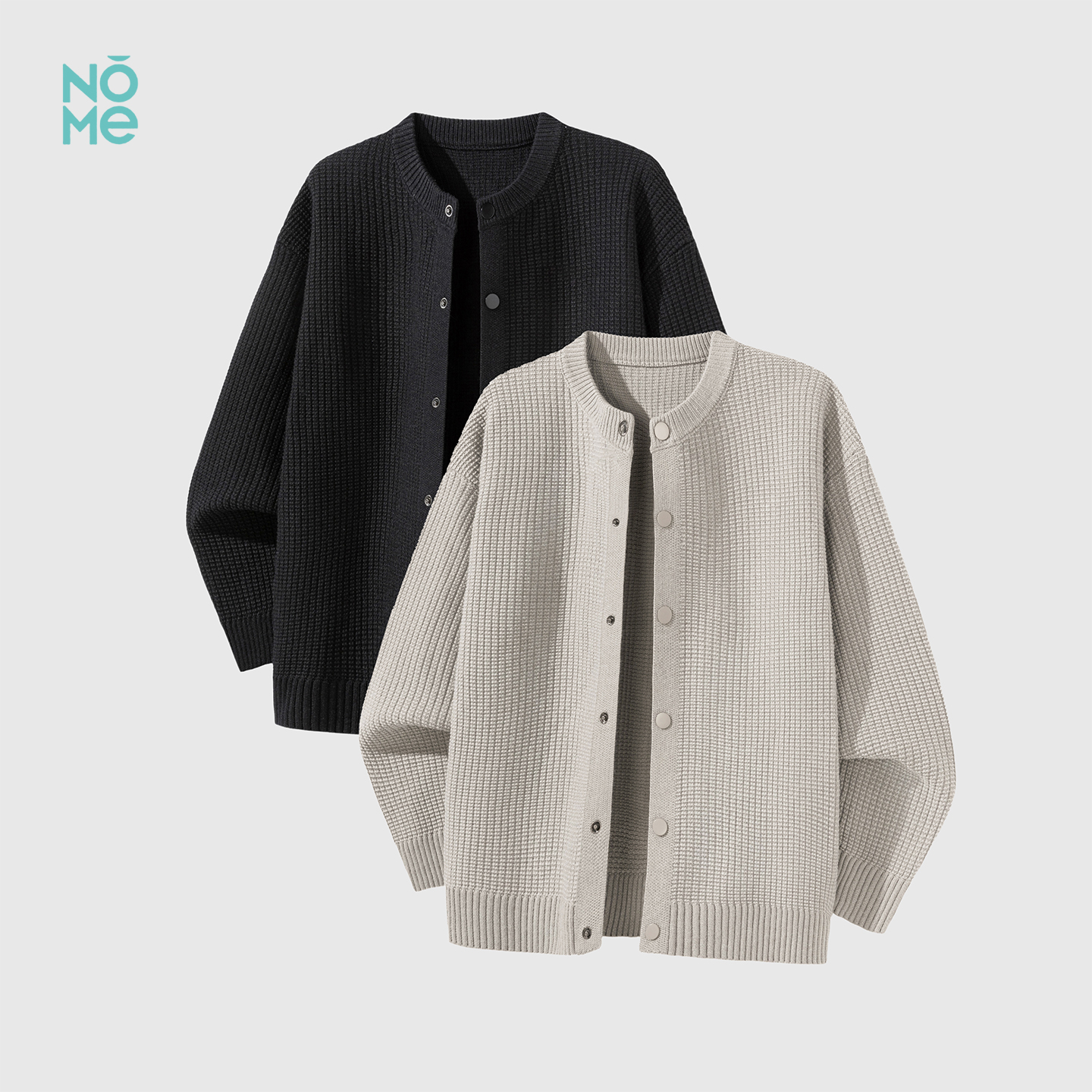 NOME930G重磅开衫毛衣男秋冬