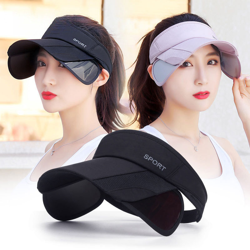 夏天户外运动防晒空顶帽女士休闲