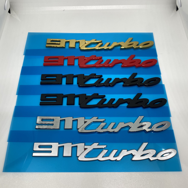 适用新款保时捷911Carrera车标 Targa Turbo S英文字标志车尾标