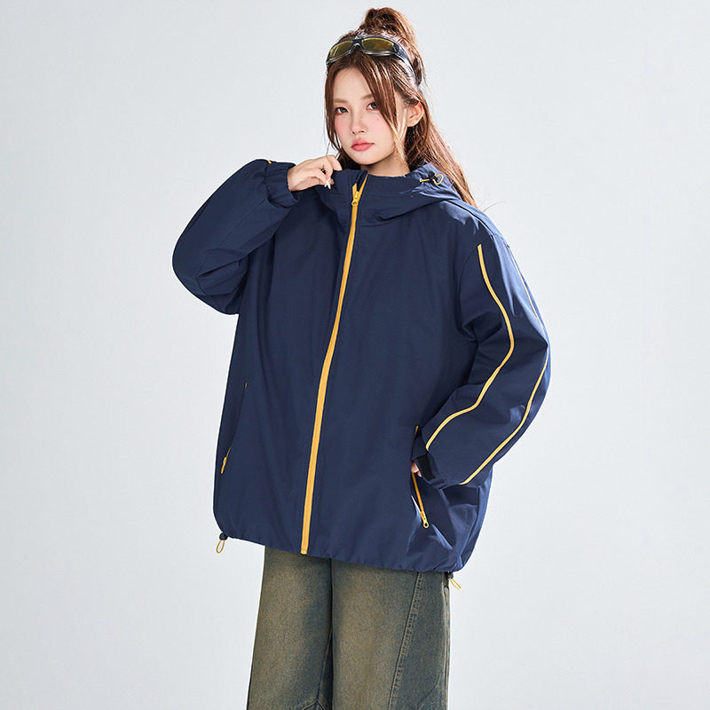 2025秋冬新款韩版宽松休闲百搭连帽羽绒服男女短款加厚保暖外套