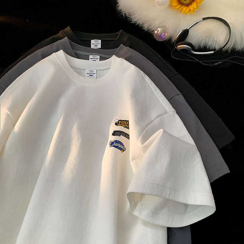 大码300斤男装白色内搭t恤短袖男夏季2024新款宽松休闲打底体恤衫