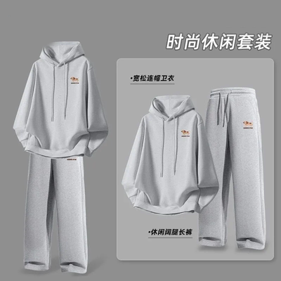 大码300斤美式腊肠狗连帽卫衣男