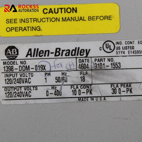 议价议价Allen-Bradley 1398-DDM-019X Drive