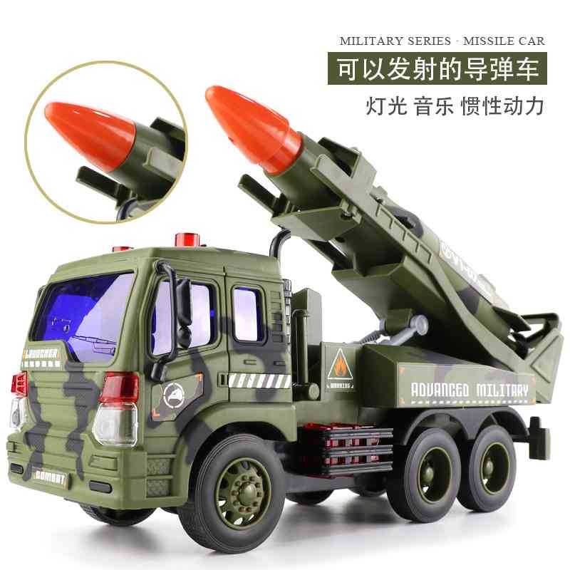 文艺650大号惯性军事汽车模型