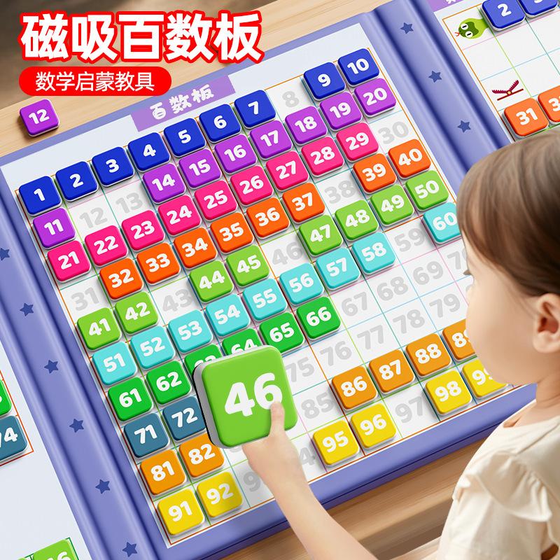 百数板磁吸加减法学习数学启蒙一
