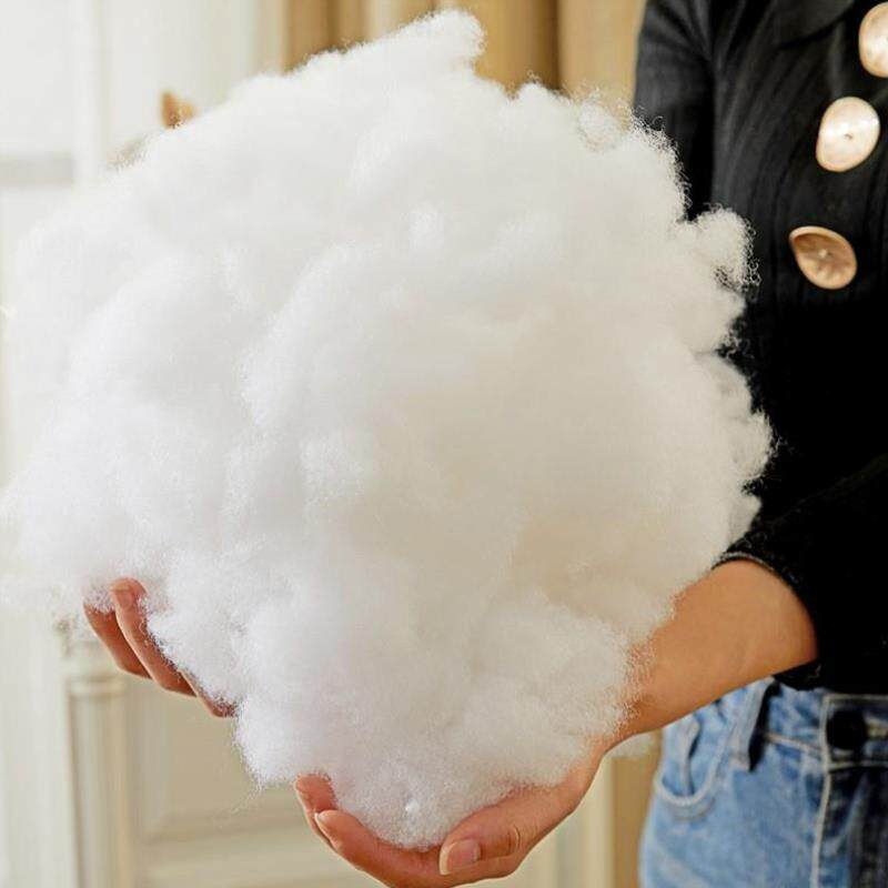 太空纤维棉花丝绵填充蓬松枕芯高弹pp玩偶棉羽绒棉抱填充物珍珠棉