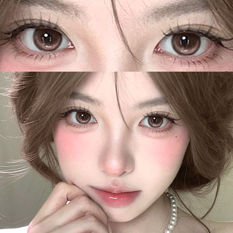 OVOLOOK【定轴高光】不乱转美瞳日抛粉色大直径隐形眼镜旗舰店F图片