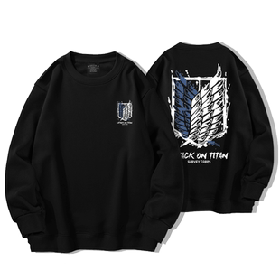 进击的巨人调查兵团艾伦兵长二次元圆领卫衣宽松外套上衣长袖套头