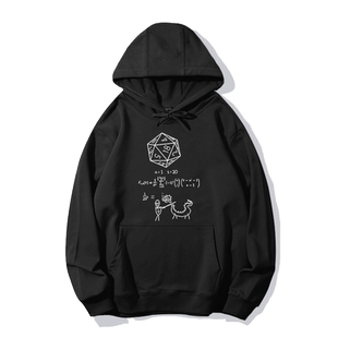 博德之门3游戏连帽卫衣阿斯代伦D20骰子数学公式男上衣服外套帽衫