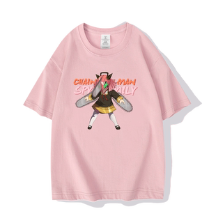 间谍过家家联名电锯人阿妮娅动漫二次元短袖男女纯棉半袖学生痛衣