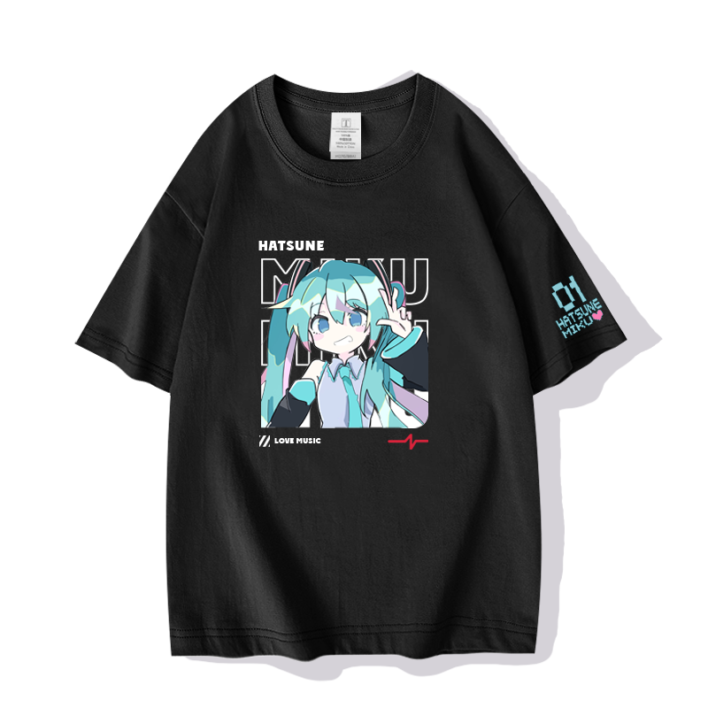 初音联名未来动漫周边MIKU短袖
