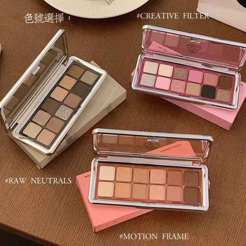 3CE/三熹玉12色眼影盘小样水泥盘