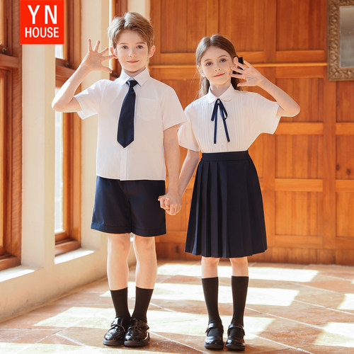 六一儿童大合唱团演出服学院英伦风班服朗诵小学生套装毕业照服装