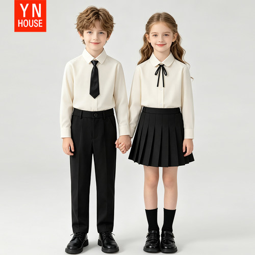 儿童演出服小学生班服衬衫朗诵合唱服幼儿园校服表演服毕业照服装
