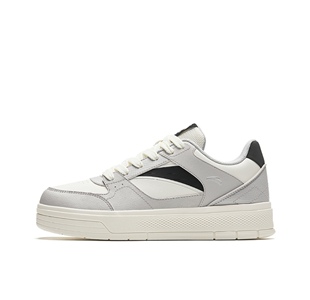 安踏板鞋男子潮流秋季经典厚底增高复古运动滑板鞋透气百搭休闲鞋