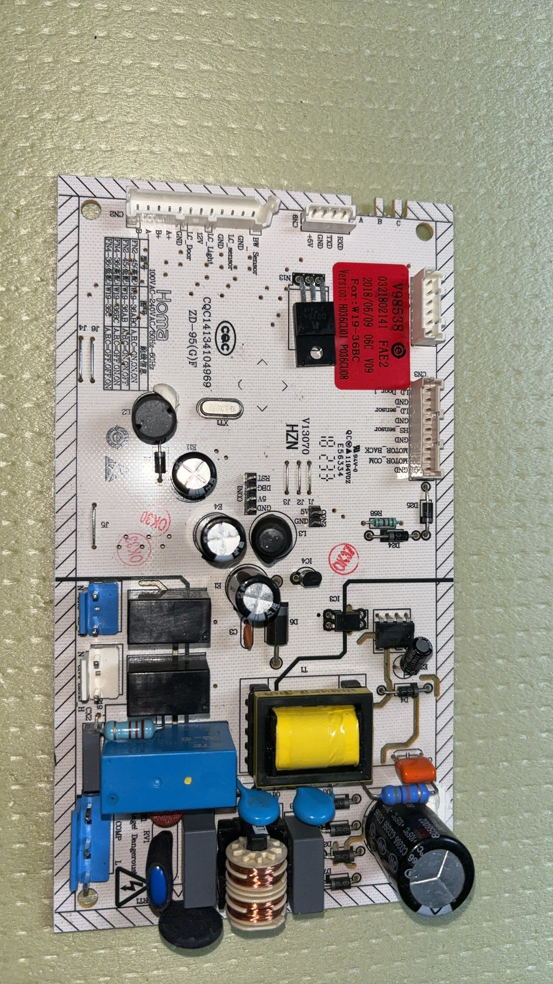 奥马冰箱电脑板主板 BCD-313WDB BCD-313WDK 0321802141 W19-36BC