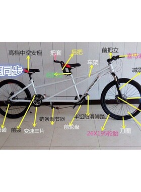 双人骑自行车，三人骑山地车双碟刹变速二人骑情侣车，景点出租车