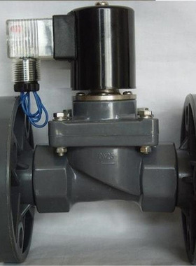 UPVC法兰电磁阀ZDSF-15-20-25-32-40-50加药ZCD1化工PPH PVDF ABS