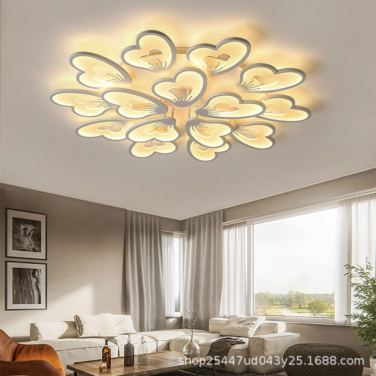 新款花蝴蝶北欧后现代卧室客厅灯 led卧室房间温馨吸顶灯灯具批发,电子元器件市场,电线扎带/束线带,淘宝优惠券,粉丝福利购,淘宝优惠卷