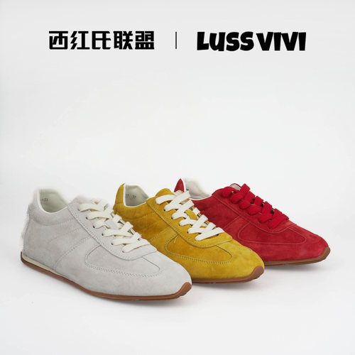 【西红氏•双11限时折扣】2025爆款真皮休闲鞋女跟高2cm半码拍大