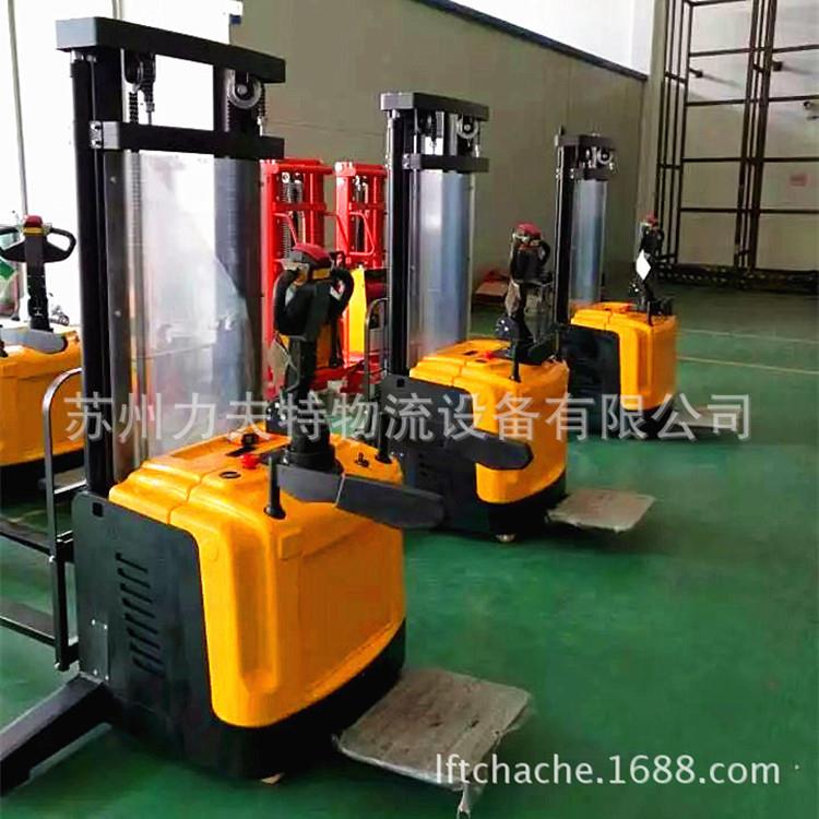 全电动堆高车1吨1.5吨2吨半自动升降车步行站驾小型仓储升高叉车