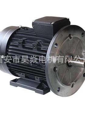 MS100L-2级铜线铝壳电机3w电480V三相异步电动机B35大法兰