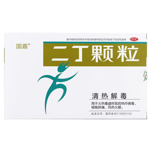 国嘉 二丁颗粒 4克*9袋 热疖痈毒、咽喉肿痛、风热火眼