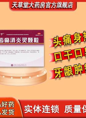 雅风宁齿痛消炎灵颗粒4袋头痛身热口干口臭牙龈肿痛便秘燥结