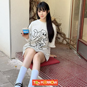 TUTUMOKEY小众半袖 男女T恤国潮牌情侣装 纯棉265g上衣印花短袖 夏季