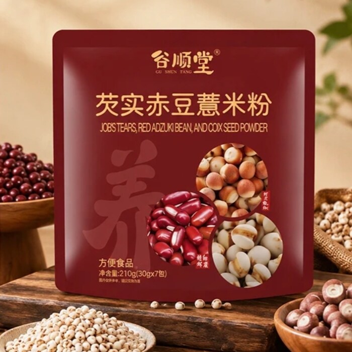 谷顺堂芡实赤豆薏米粉无蔗糖谷物袋装独立包装营养早餐冲泡即食粉图片