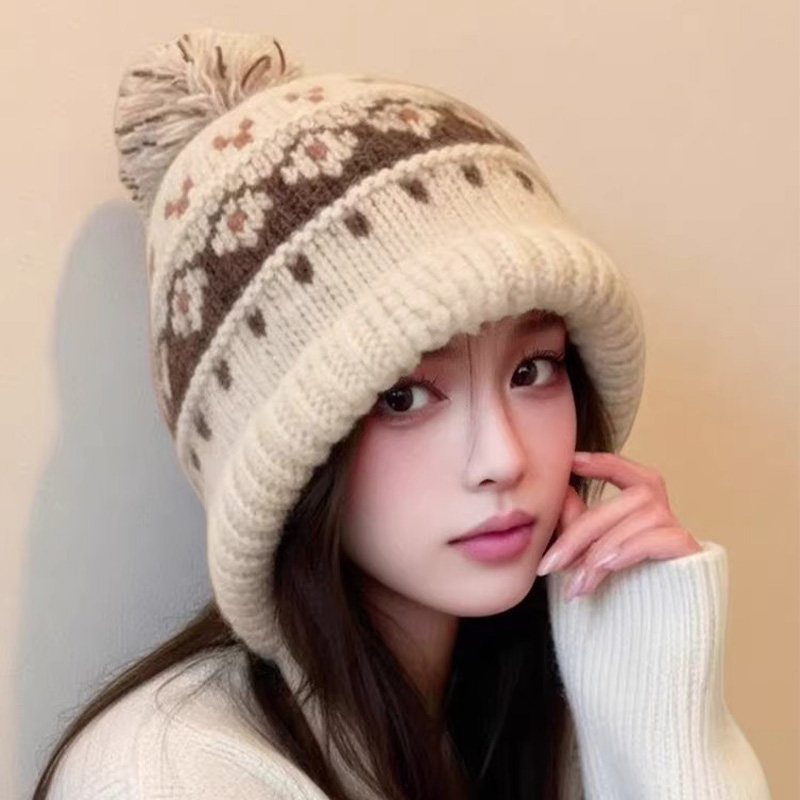 费尔岛针织毛线帽子女秋冬复古加厚保暖护耳雷锋帽骑车防寒包头帽,服饰配件/皮带/帽子/围巾,帽子,淘宝优惠券,粉丝福利购,淘宝优惠卷