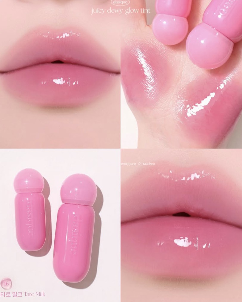 thumbnail for Some of the current Korean Dasique juice lip gloss Juicy Dewy Glow Tint 15 16 new colors