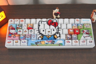 kitty猫键帽高品质 可爱风卡通键帽高品质 Hello kitty侧刻键帽