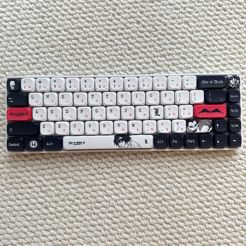 死亡笔记同款矮轴键帽正刻PBT热升华矮轴made 洛斐 nuphy melgeek