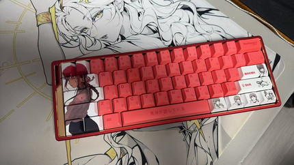 Makima 图案pbt正刻五面热升华键帽 适用wooting ez63 made68等