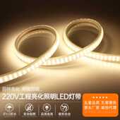 LED灯带超亮户外防水工程照明220v吊顶家用背景外墙自粘软长灯条